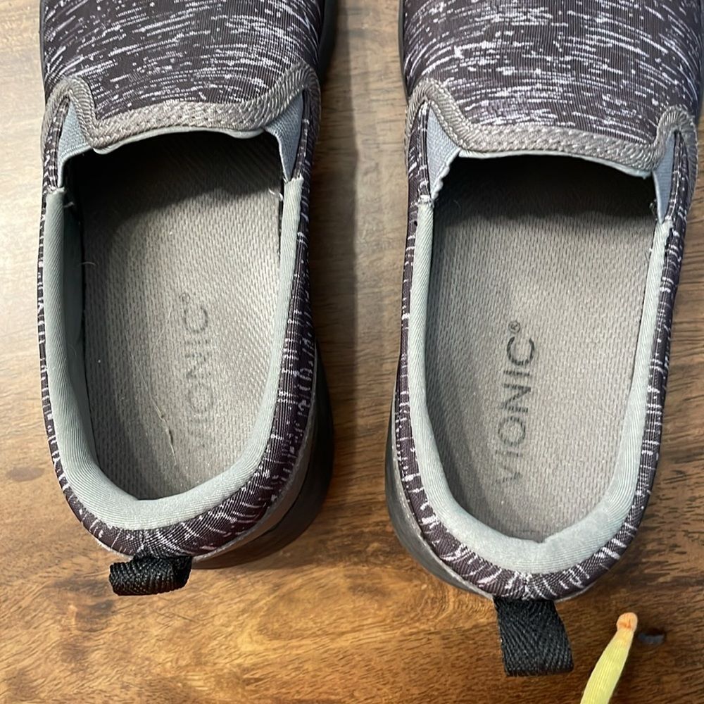 Vionic Agile Kea Heathered Black Gray Slip On Comfort Shoes Size 7 - Picture 7 of 7